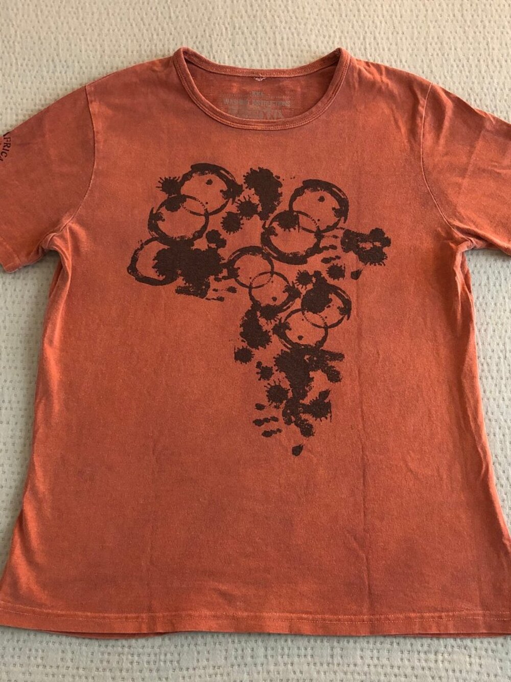 👕 African Craft T-Shirt Dirt Dyed - 100% Cotton - Unisex